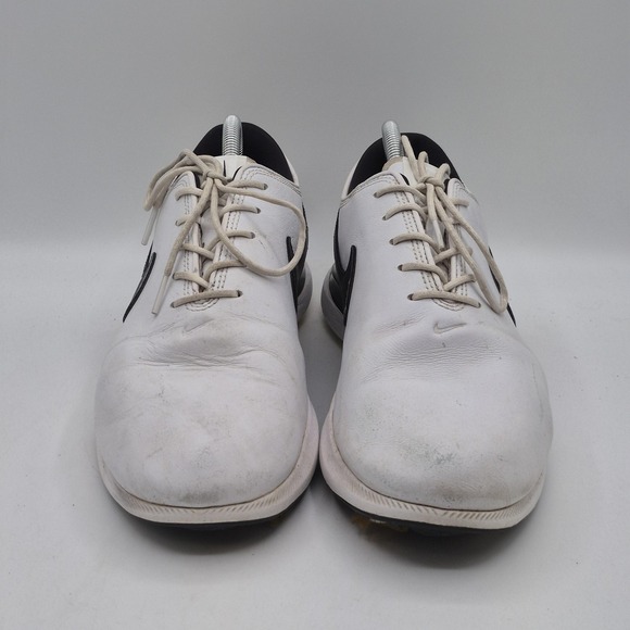 Nike Victory Golf Shoes Mens Size 10 White Black React Spiked Cleats DJ6570-100 - Picture 6 of 13